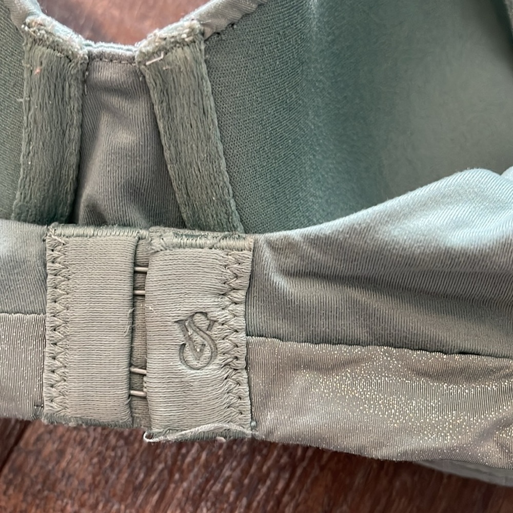 Victoria’s secret Bra 34DD Green Blue Lined Demi Style - Picture 5 of 8